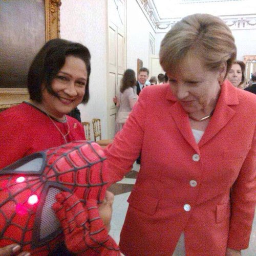 spidey and german chancellor.jpg