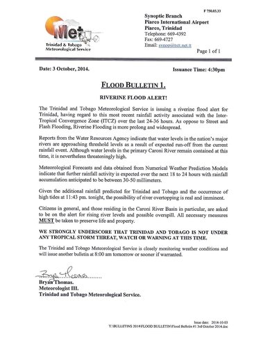 Flood Bulletin #1 3rd October 2014-page-001.jpg
