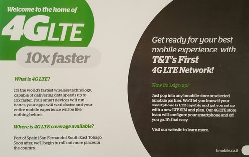 These handouts were given out to passers by - bmobile mobile LTE launch.jpg