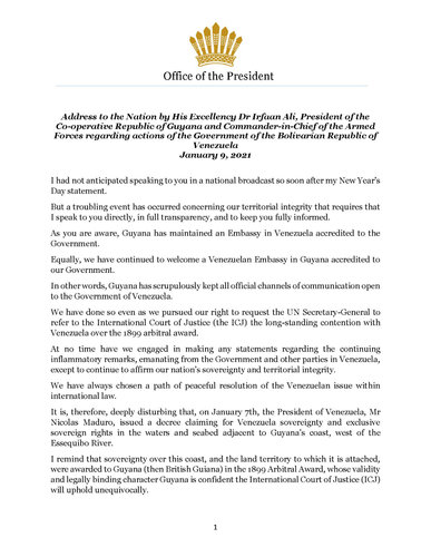 PresidentAli_LiveAddress to the Nation_Re actions taken by Bolivarian Republic of Venezuela_Page_1.jpg
